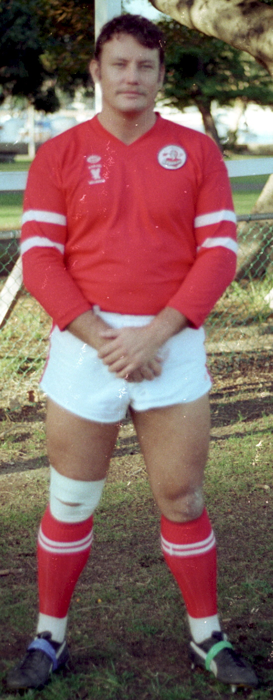 Cst 1/C Peter Carter, Warilla HWP. Playing Police Football for Wollongong on 20 April 1983 at Rose Bay.