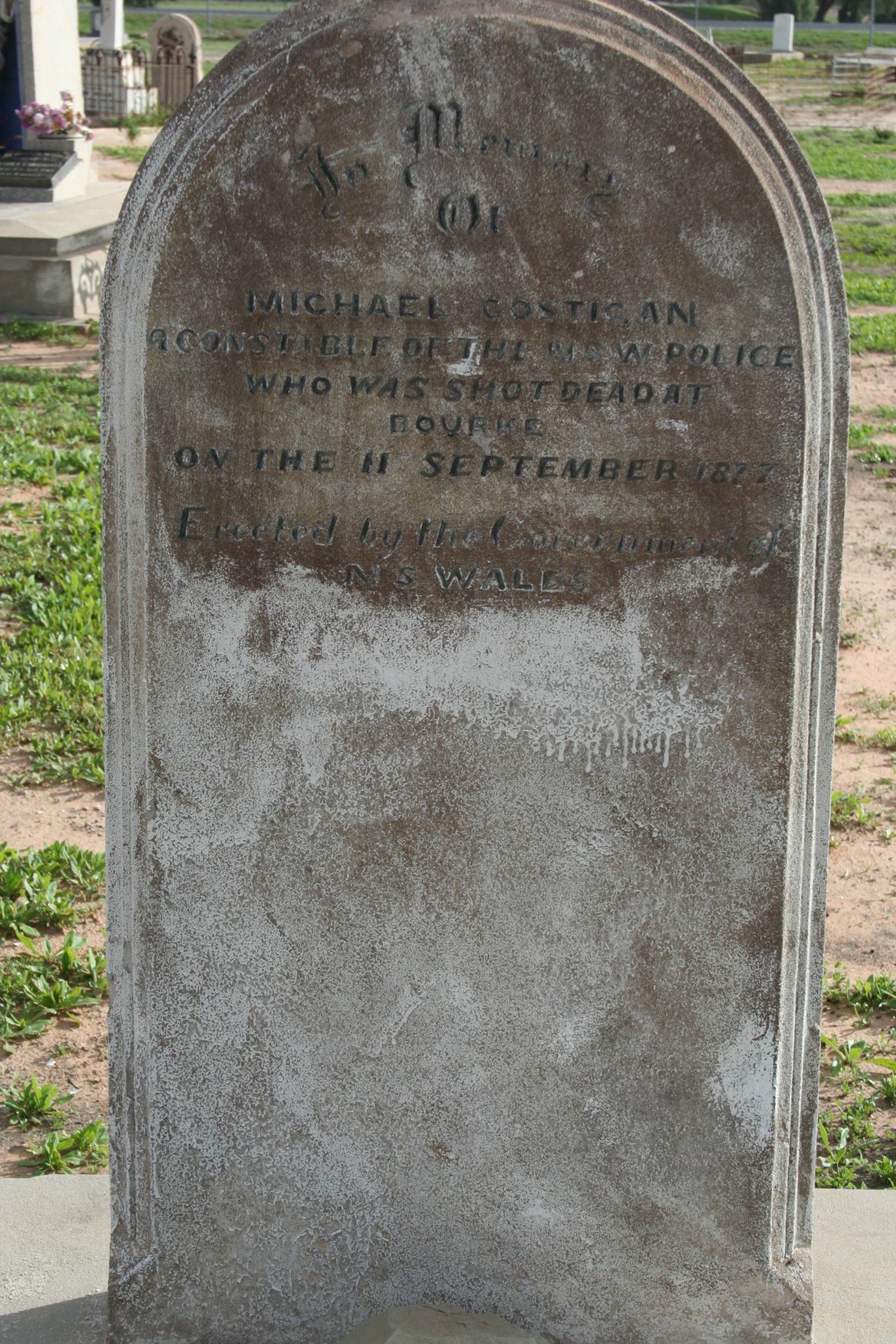 Michael COSTIGAN - Grave as seen in 2007