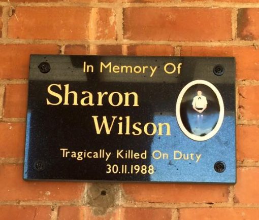 In Memory of Sharon WILSON. Tragically Killed On Duty 30.11.1988. Monday 30 November 2015