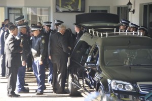 15 August 2013 Funeral for Retired Sgt Geoffrey Enoch RICHENS at Bulli.