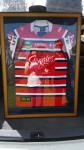 Well here is the jersey all framed....looking awesome