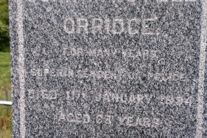 John Waistill ORRIDGE - Grave