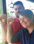 Alana & Peter - in honour of their father - Service number tatts