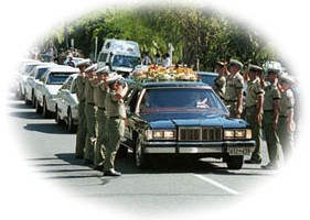 Huitson was honoured with a full police funeral in Darwin. About 30 officers formed a guard of honour while six others carried Huitson’s coffin.