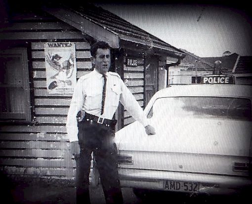 Peter Croucher<br /> The original Cabramatta Police Station in 50s 60s early 70s. It was a call box in it's time with barely enough room for three police. When I was stationed there in 1968, Sgt Bill Turner was the boss, Bill Espie, pictured above, had not long received the Police Medal for Bravery. If we were lucky to have an afternoon shift, the day shift would walk outside to let the others in. If it rained we'd sit on the bench desk with our feet on the chair so's we could keep our feet dry from the rain water running across the floor.<br /> Peter C<br />