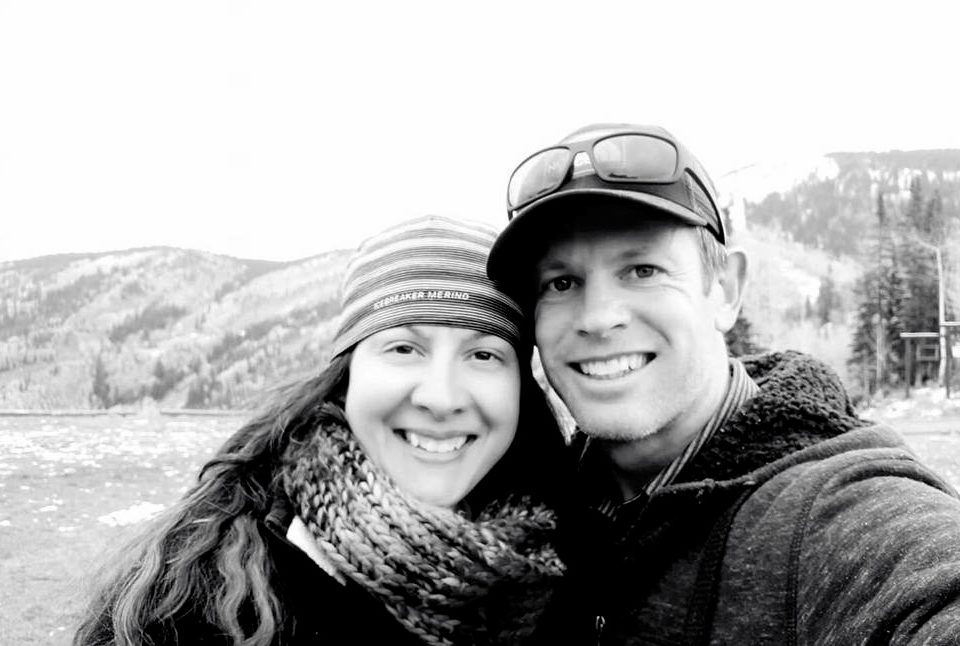 Skye Deutschbein and her husband Nathan, who was killed by an avalanche near Mt Cook on Thursday. Photo / Supplied