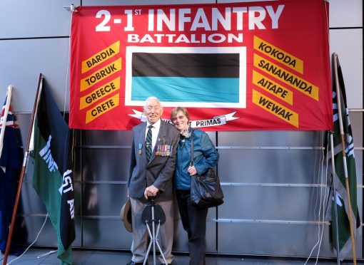 Doug CARTAN with his Daughter on ANZAC Day in Sydney 2017