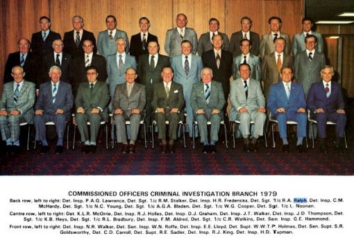 Commissioned Officers of Criminal Investigation Branch - 1979