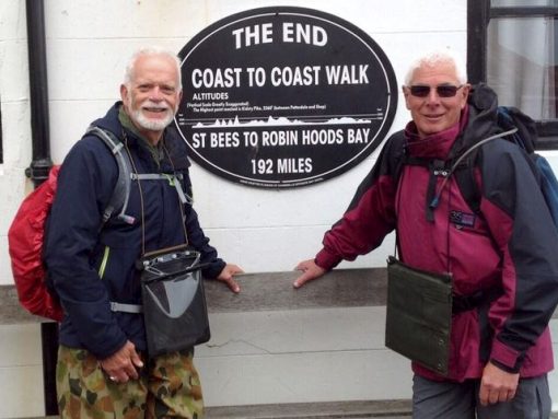 Just completed the Coast to Coast walk - 2 June 2014<br /> Terry on the left.