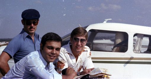 FLIGHT OVER WESTERN SUBURBS OF SYDNEY WITH CONSTABLE's Greg Callander, Bill Elias & Phil Charlier.<br /> ALL POLICE FROM CABRAMATTA POLICE STATION.<br /> BANKSTOWN AIRPORT, NSW.<br /> APRIL 1980