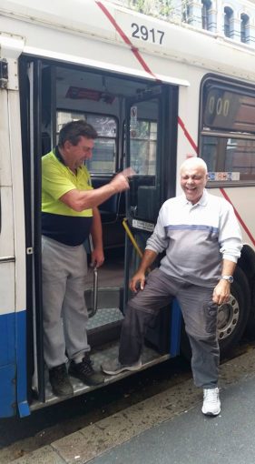 They gave Bill the keys to a City Bus, Sydney CBD.