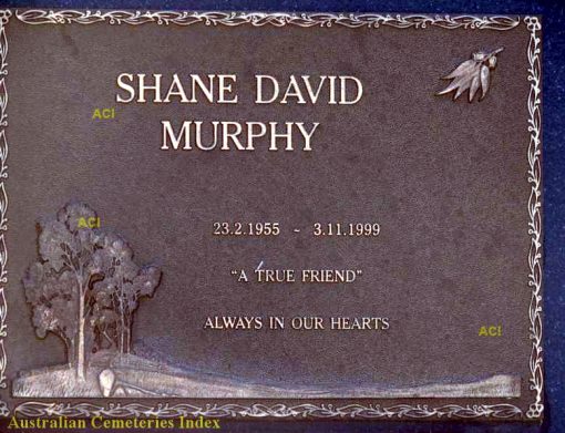Grave of Shane David MURPHY