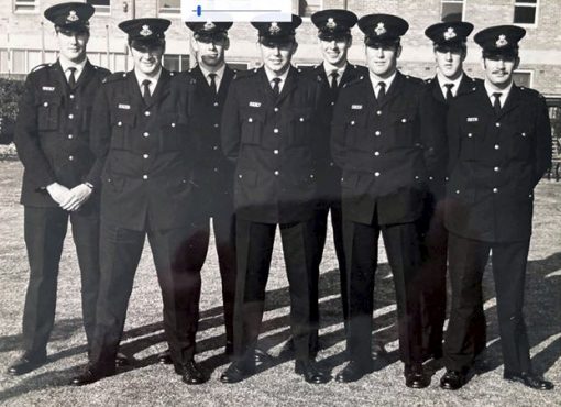 Part of Class 124.<br /> Richard HURST ( first on the right )<br /> Kevin RAUE ( 3rd from right ) ( RIP - 4 June 2020 )<br /> Photo via Phillip Brand.