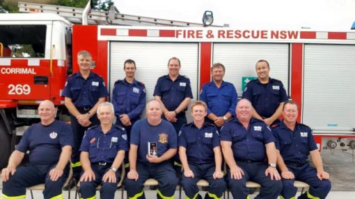 Corrimal Fire &amp; Rescue 269<br /> Peter ROMELINGH - 1st on left in rear.