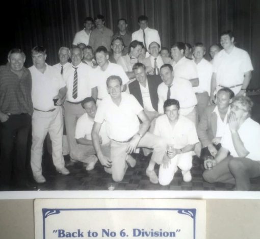Warren REID front and centre with North Sydney's Finest at a Reunion.