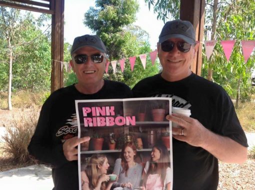 Raymond Charles ROBINSON, Ray ROBBO, Ray ROBINSON. Ray Robinson "ROBBO" & Mal BROWN attended a Breast Cancer BBQ this morning. Neither of us wear or own anything pink so money went into the donation bucket. 10 November 2016