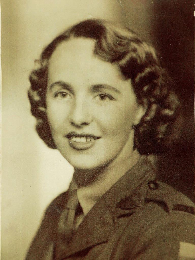Mrs Tupman, aged 23, when she joined the Australian Women’s Army Service.