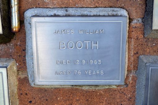 James William BOOTH AKA  William BOOTH, Bill BOOTH